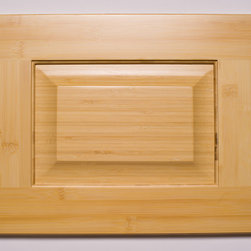 Natural Raised Panel Bamboo Kitchen Cabinets - Kitchen Cabinetry