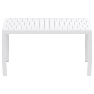 Compamia Ares Rectangle Dining Table, White