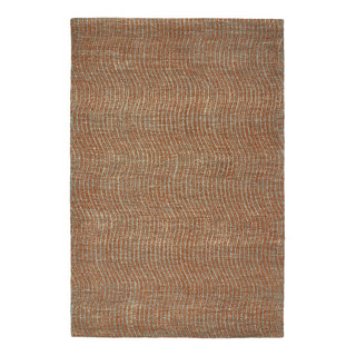 Kaleen HandTufted Textura Wool Rug, Paprika, 3'6
