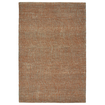 Kaleen Hand-Tufted Textura Wool Rug, Paprika, 8'x10'