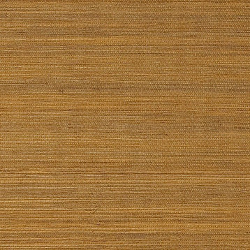 Duo Sisal Amber Grass Cloth Wallpaper, Double Roll