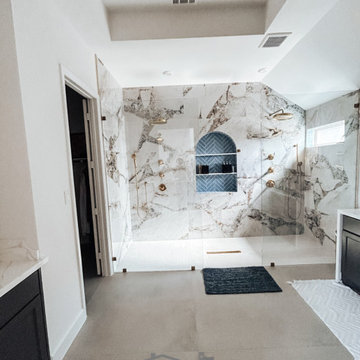 Oversized Walk-In Shower Remodel - Manvel, TX