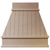 Shiplap Plank True Taper Chimney Hood, H 42" | W 49-1/2" | D 24-3/4", No Ventila