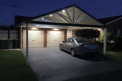 Photo of a contemporary garage in Sydney.