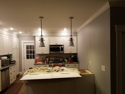 What To Do With This Empty Wall Space Above Peninsula Or Leave It