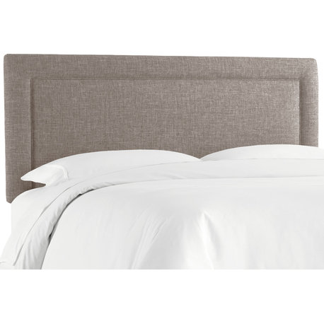 Ana Queen Upholsterd Border Headboard, Zuma Feather