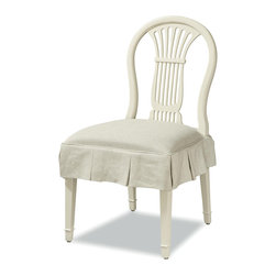 Sonoma Vintage White Slipcovered Kitchen Chairs - Dining Chairs