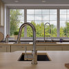 17" UndermountRectangular Granite Composite Kitchen Prep Sink, Black