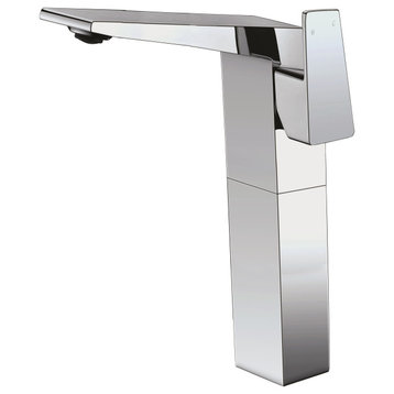 ALFI Single Hole Tall Bathroom Faucet, Polished Chrome