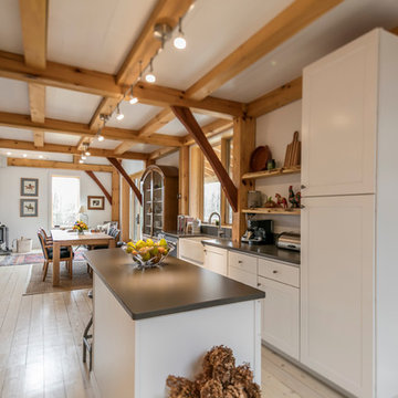 Post & Beam White Shaker Kitchen