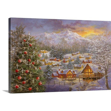 "Seasons Greetings" Wrapped Canvas Art Print, 36"x24"x1.5"