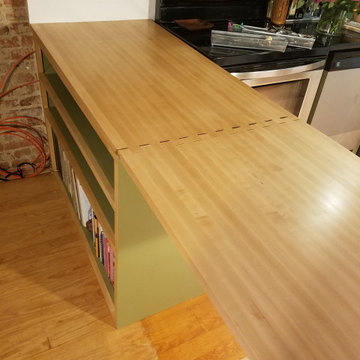 Fold Out Maple Cabinet Table