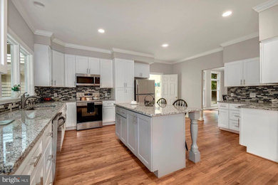 Example of a large trendy kitchen design in DC Metro