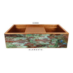 Elements Farmhouse Apron Patina - Kitchen Sinks