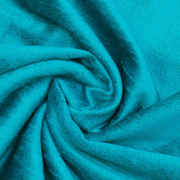 Turquoise Cotton Velvet Fabric By The Yard, 8 Yards For Curtain, Dress Wholesale