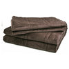 3 Piece Box Quilted Micromink King Bedspread, Chocolate
