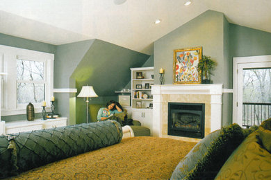 Inspiration for a contemporary bedroom remodel in Other