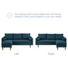 Sectional Sofa Set, Fabric, Navy Blue, Modern, Living Lounge Hotel Hospitality