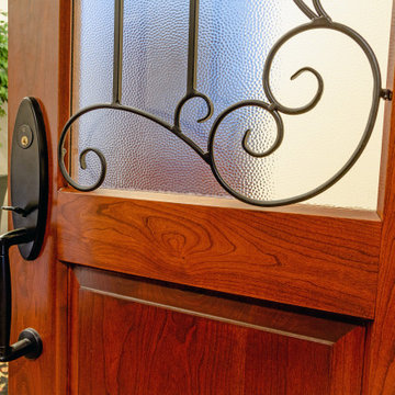Wrought Iron Grille French Entry Door