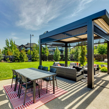 Freestanding Adjustable StruXure Pergola with LED Lighting