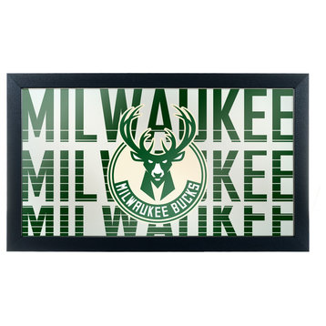NBA Framed Logo Mirror, City, Milwaukee Bucks