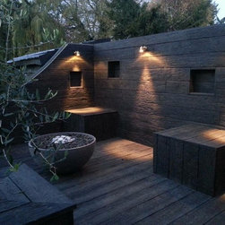 Hemi Fire Pit in a client's garden, UK - Fire Pits