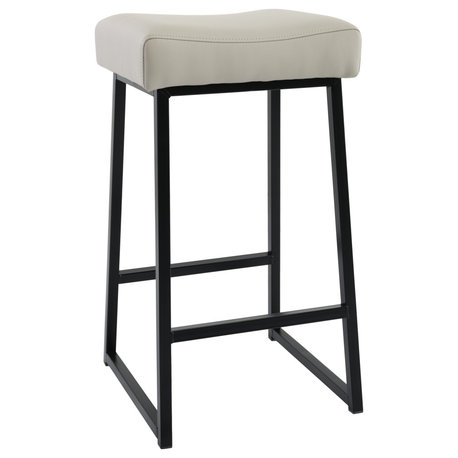 Amber 26" Counter Stool, Set of 2, Stone Gray