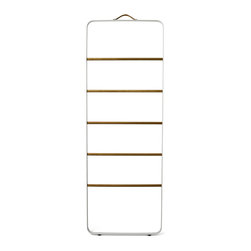 Norm - Towel Ladder White/Light Oak - Towel Rails and Hooks