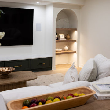 Luxury Basement Remodel with Custom Bar, Wine Display & Wellness Retreat