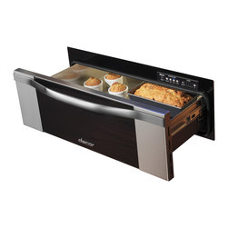 Dacor Millennia 30" Warming Drawer, 4&rdquo; Stainless Trim W/ Black Glass | RWDV30B - Warming Drawers