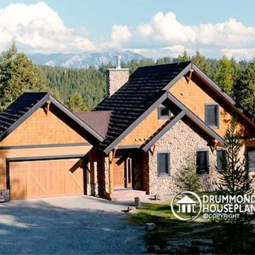 Modern Rustic Cottage Home photos - plan #3923-V1 by Drummond House Plans