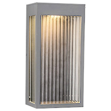Avenue Outdoor 1 Light Wall Sconce, Silver