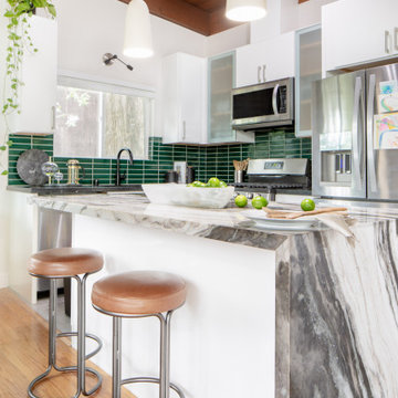 Contemporary Green Kitchen Tiles