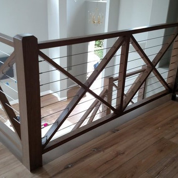 Modern Farmhouse Staircase Remodel - Huntington Beach
