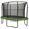 Jumpking Oval 8'x12' Trampoline with White Fern Graphic Pad JK812FN