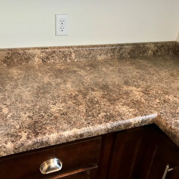 Sherrard  IL New Construction Koch Cabinets Birch Mocha MSI Quartz