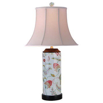 Budding Blossoms Porcelain Table Lamp