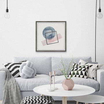 "Undecided Shapes" Framed Painting Print