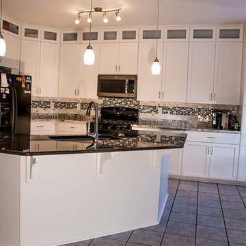 White Kitchen with Black Granite in Belcamp, MD