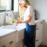 Austen Crisp White Fireclay 36" Single Bowl Farmhouse Undermount Kitchen Sink