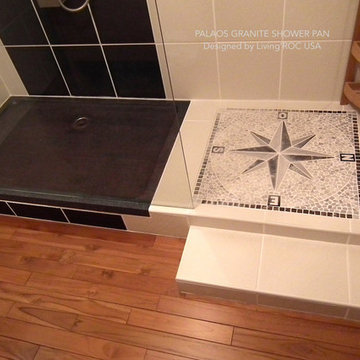 LIVING'ROC UK - OUR CLIENTS' INSTALLATIONS STONE GRANITE SHOWER TRAYS BASES
