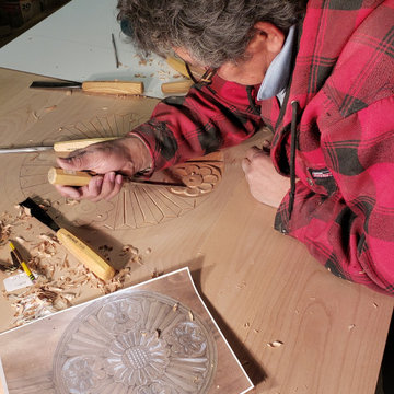 Hand Carved Entry Door