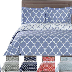 Royal Tradition - Meridian 100% Cotton Duvet Cover Set - Duvet Covers And Duvet Sets