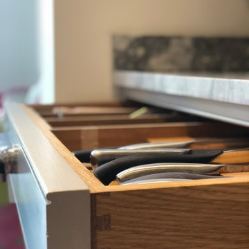 In-frame painted kitchen