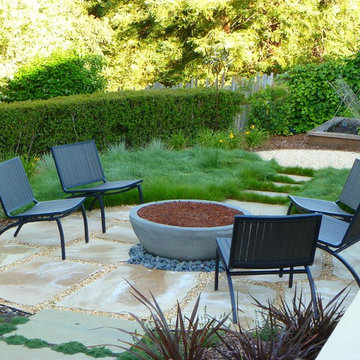 Firebowl and Stone Seating Area