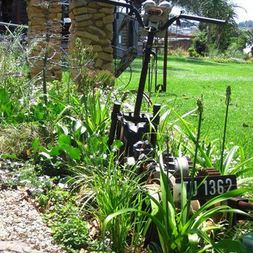 Eclectic, fun Gardening with recycled materials