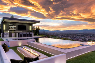 Example of a pool design in Las Vegas