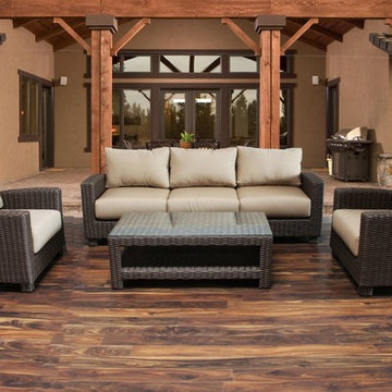Duxbury 4 Piece Outdoor Sofa and Club Set
