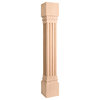 5"x5"x35-1/2" Large Fluted Post Species, Cherry