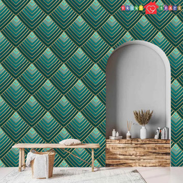 Geometric Art Deco Wallpaper
